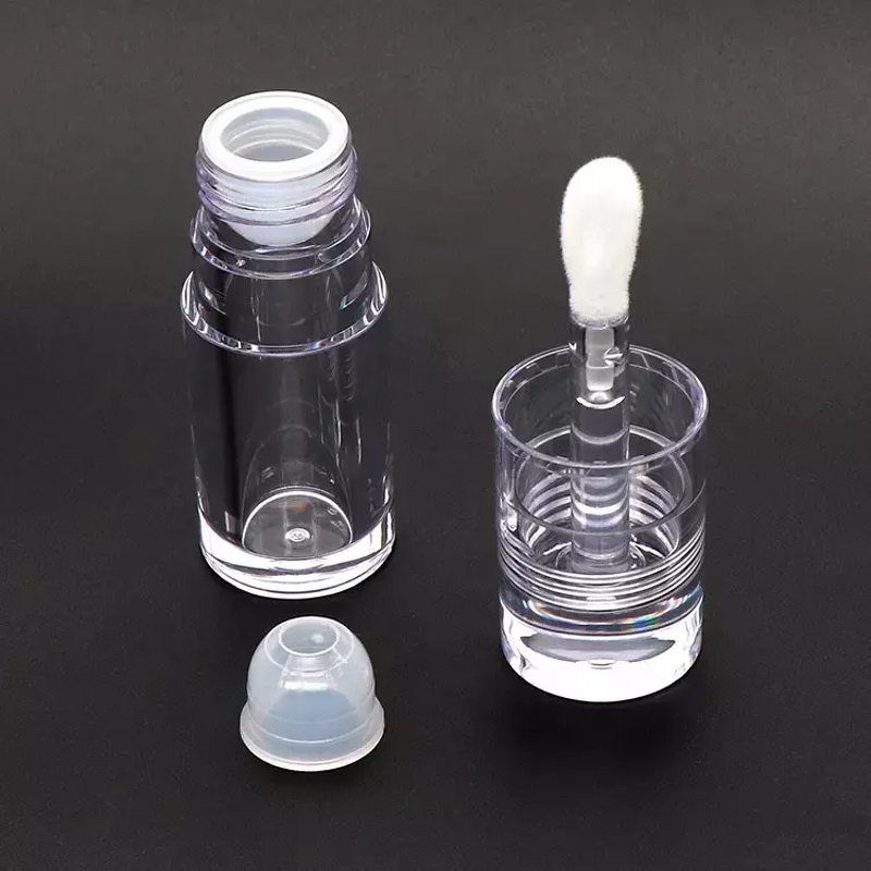 Lipgloss Tube Manufacturer - Private Label, 5.5ML Clear, Big Brush, Lip Oil Lipstick Container Wand