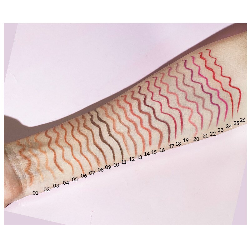 Lip Liner Manufacturer - 26 Colors, Vegan Wooden Pencil, Long Lasting Mineral Waterproof, White, Custom Logo