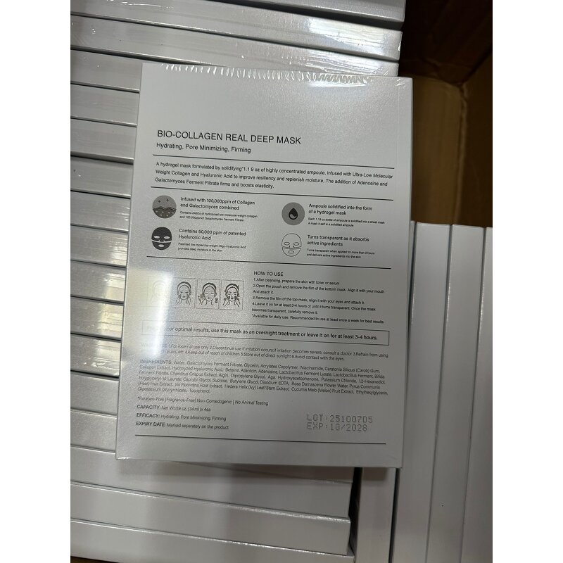 Facial Mask Manufacturer - Sheet Bio-Collagen Real Deep, with Ultra-Low Molecular Weight Collagen & Hyaluronic Acid