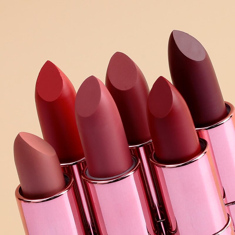 Lipstick Manufacturer - Rose Round Gold Matte, Non-Transfer Waterproof Long Lasting, High Pigment Neutral, No Logo