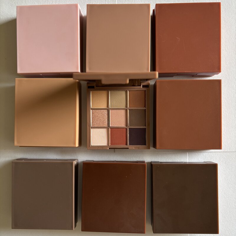 Eyeshadow Palette Manufacturer - Pick Your Own Colors Pan, Private Label 9 Colors Waterproof Long Lasting Nude Brown