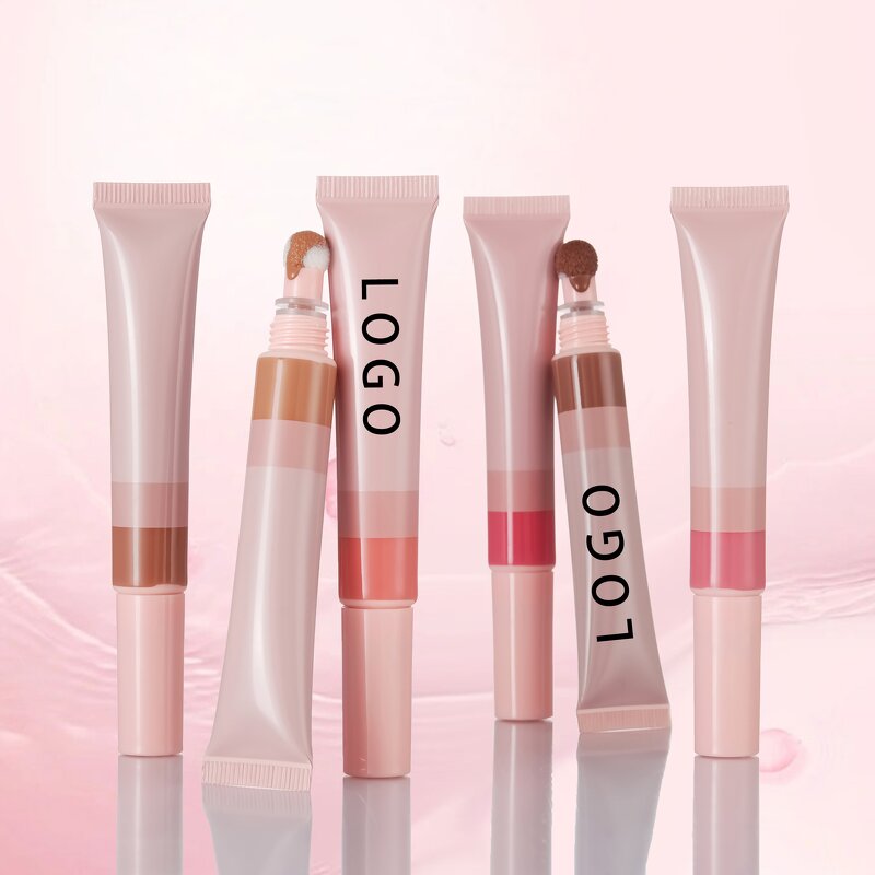 Liquid Blusher Manufacturer - Private Label Squeeze Tube, 4 Colors Blush & 4 Colors Contour, Long Lasting