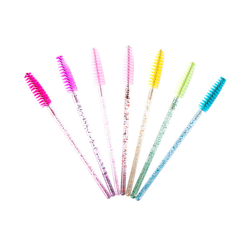 Makeup Brush Manufacturer - Disposable Spoolies, Crystal Brow Brush Diamond Handle Mascara Wand, Eyelash Extension Tools