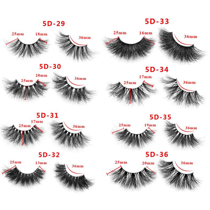 Eyelashes Manufacturer - Wholesale 100% Real Mink, Private Label 5D Mink 25mm, Custom