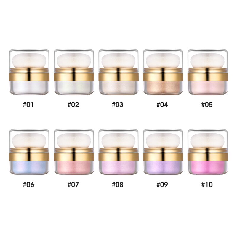 Highlighter Powder Manufacturer - Professional, High Pigment, 10 Color, Brighten Eye Makeup