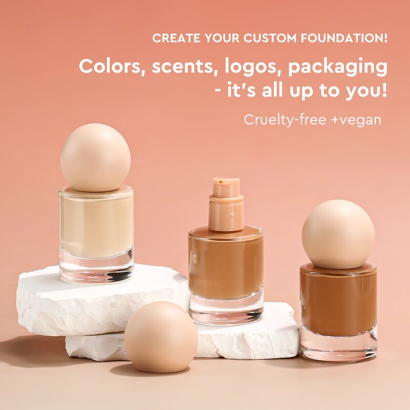 Foundation Manufacturer - Private Label Liquid, Waterproof Full Coverage, with Your logo