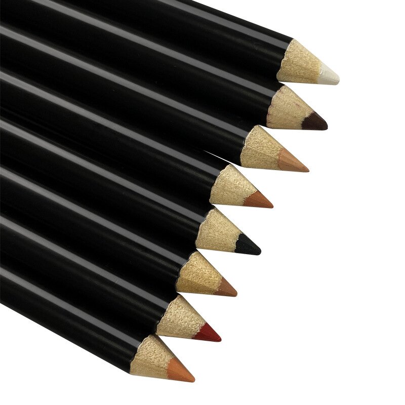 Lip Liner Pencil Manufacturer - 20 Shades, Waterproof, Black Wooden Matte, Multi-Functional