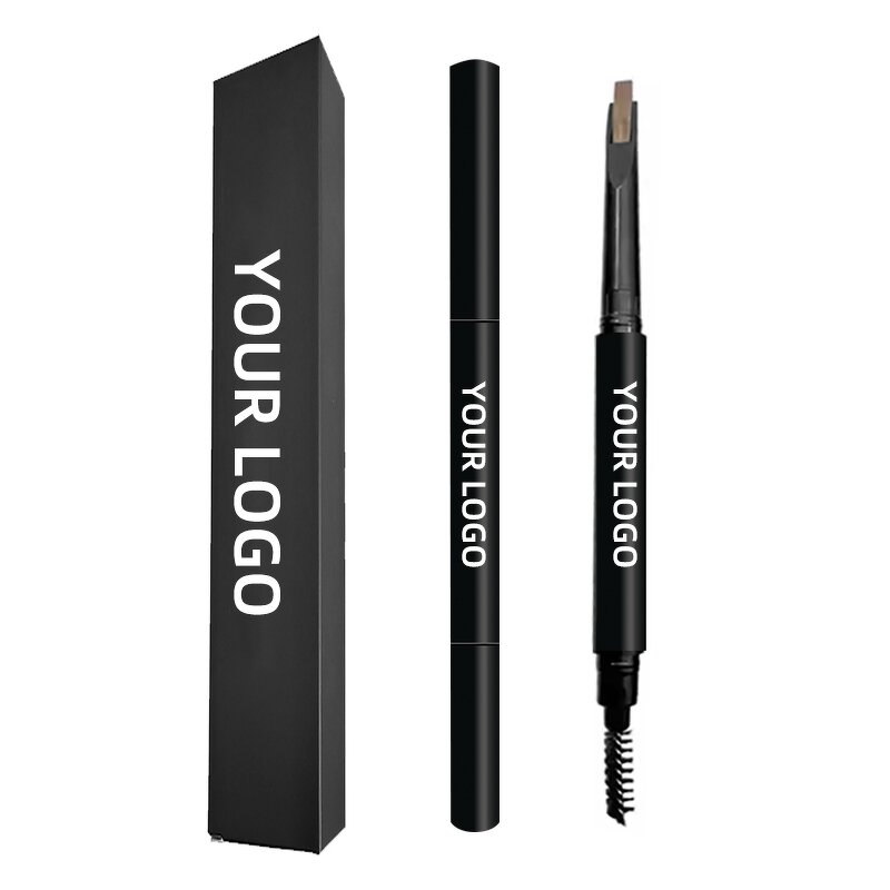 Eyebrow Pencil Manufacturer - 5 Colors Black, Vegan Waterproof 2 in 1, Private Label