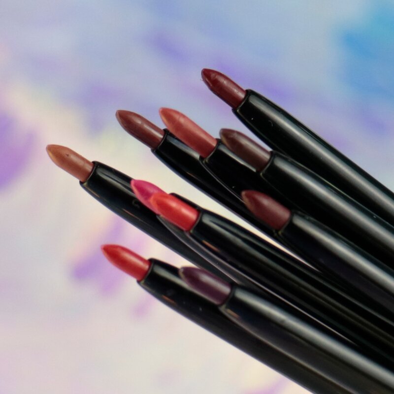 Lip Liner Pencil Manufacturer - 15 Colors, Waterproof, Dual Ended Automatic Twist-Up Matte with Sharpener