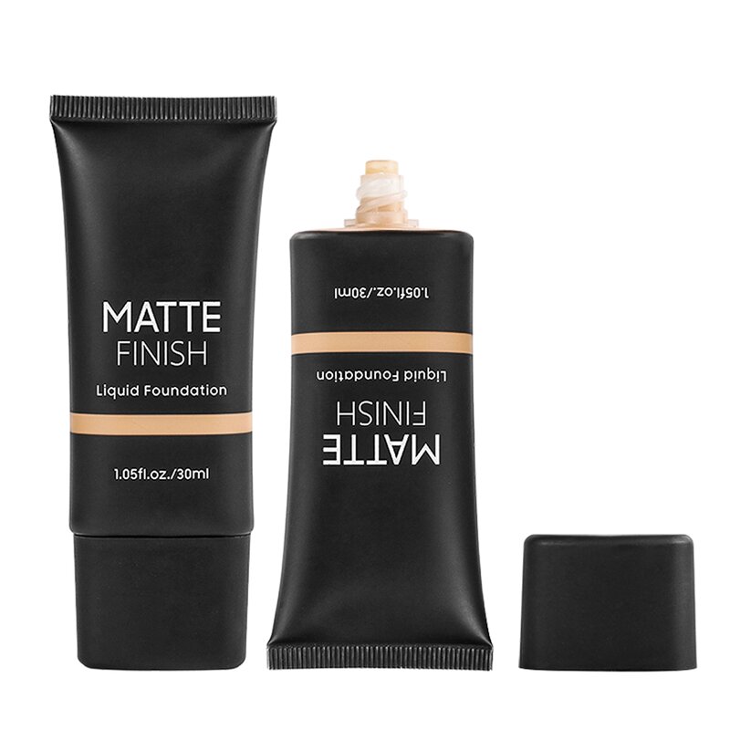 Foundation Manufacturer - New Arrivals Face, 10 Colors Black Tube, Full Coverage Matte Finish, Custom Logo