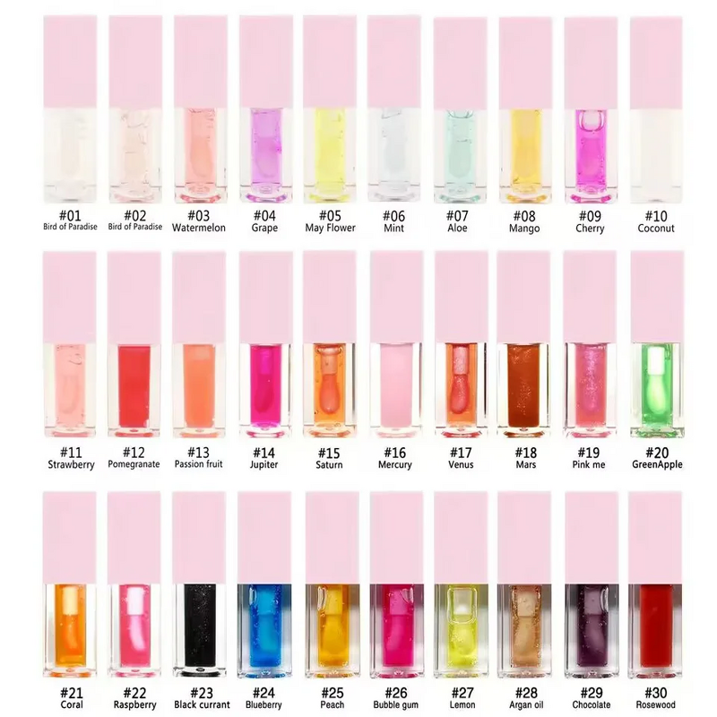 Lip Gloss Oil Manufacturer - NO LOGO, Waterproof and Oil-proof Vitamin E Shiny Color-changing, Private Label Lip Plumping
