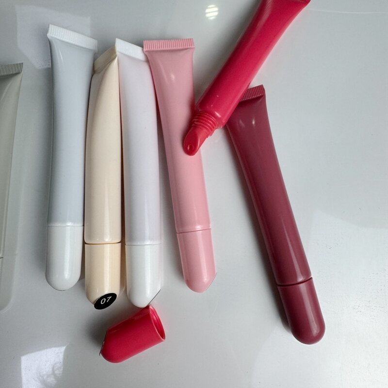 Squeeze Tubes Manufacturer - 10ml Stock Plastic Pink Empty, for Lip Gloss, Lip Balm, Eye Cream