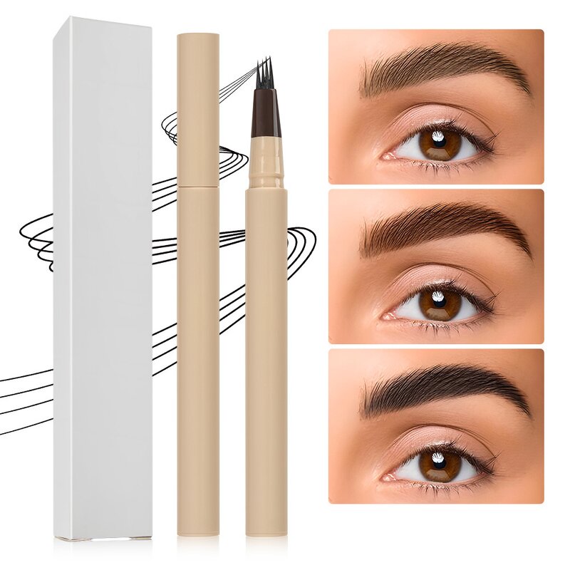 Eye Liner & Eyebrow Set Manufacturer - Custom Logo, Waterproof Long Lasting 2 in 1 Liquid Eyeliner & Eyebrow Pencil