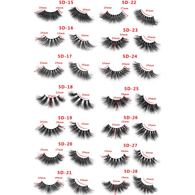 Eyelashes Manufacturer - Wholesale 100% Real Mink, Private Label 5D Mink 25mm, Custom