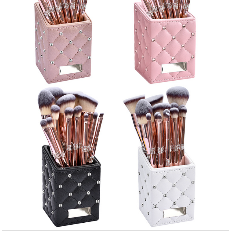 Makeup Brush Set Manufacturer - 14pcs Premium Cosmetic, Foundation Blush Concealer Eyeshadow Eyebrow Highlight Pink