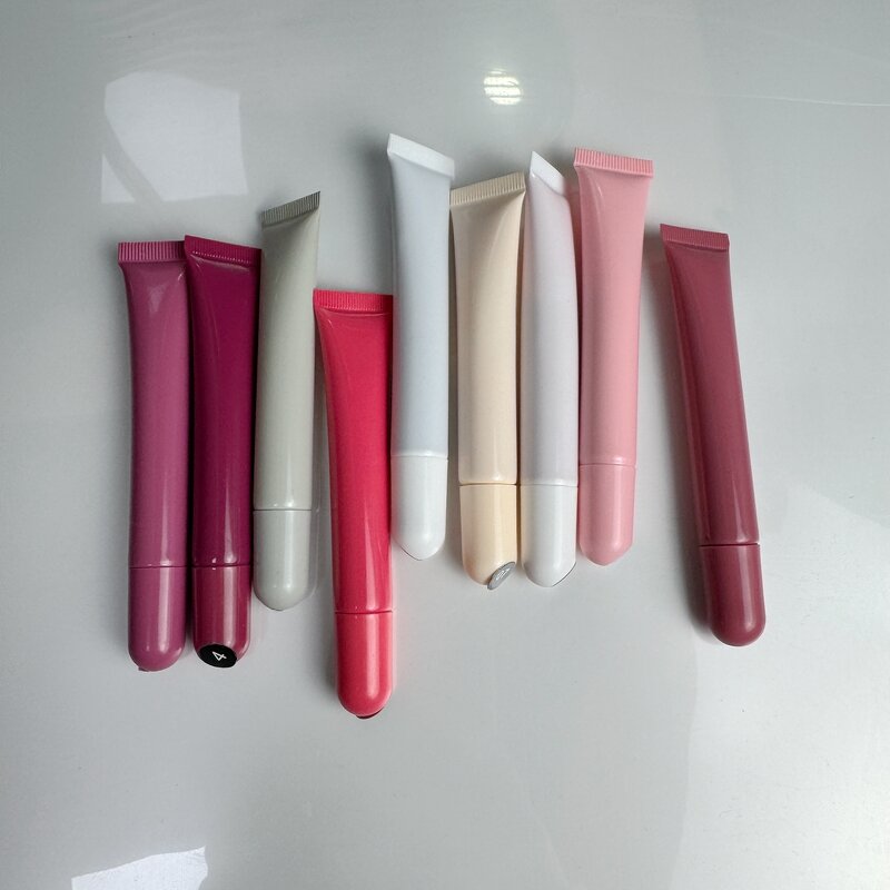 Squeeze Tubes Manufacturer - 10ml Stock Plastic Pink Empty, for Lip Gloss, Lip Balm, Eye Cream