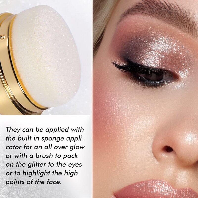 Highlighter Manufacturer - Glitter Loose with Sponge, Face and Body, Private Label, High Pigment Waterproof