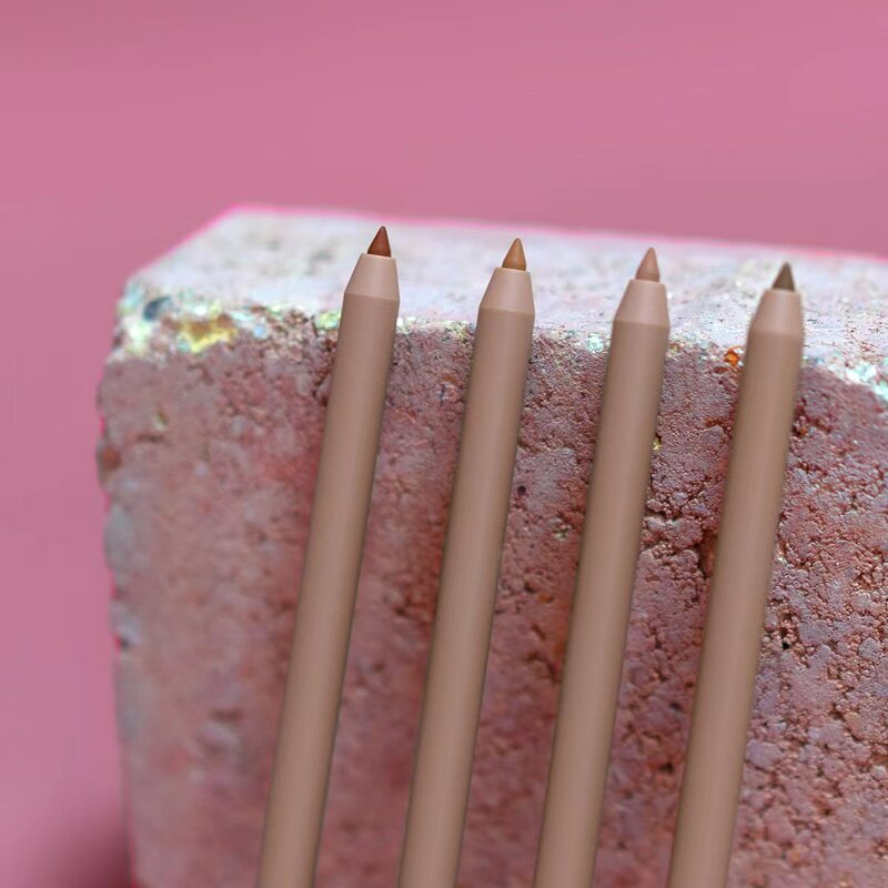 Lip Liner Pencil Set Manufacturer - Custom Logo Labeling Brown, 8 Waterproof Creamy Mineral Colors, for All Skin Types