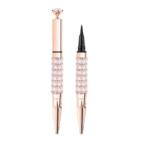 Eyeliner Pen Manufacturer - Private Label Your Logo, Shiny Diamond Gold, Waterproof Quick Drying Black Liquid