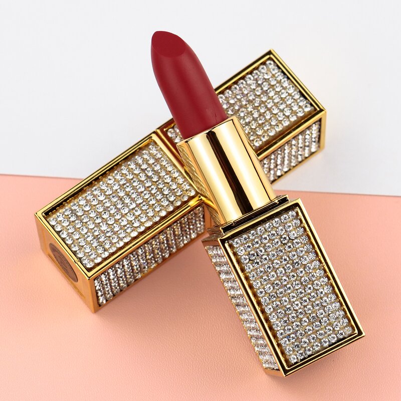 Lipstick Manufacturer - 14 Colors, Luxury Diamond Tube, Vegan Organic, Waterproof Long Lasting Smooth Matte, Private Label