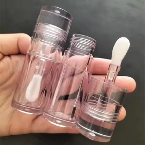 Lipgloss Tube Manufacturer - Private Label, 5.5ML Clear, Big Brush, Lip Oil Lipstick Container Wand