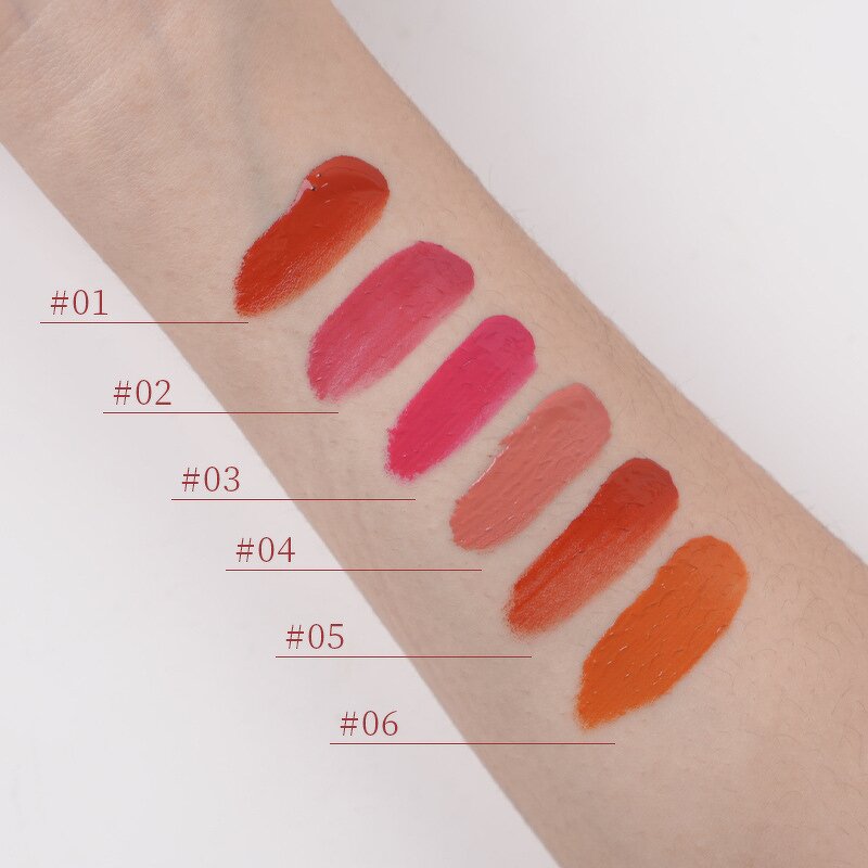 Liquid Blush Manufacturer - New Arrival 6 Colors Twist Squeeze Pink Tube Gold Lid, Long Lasting Matte, Private Label