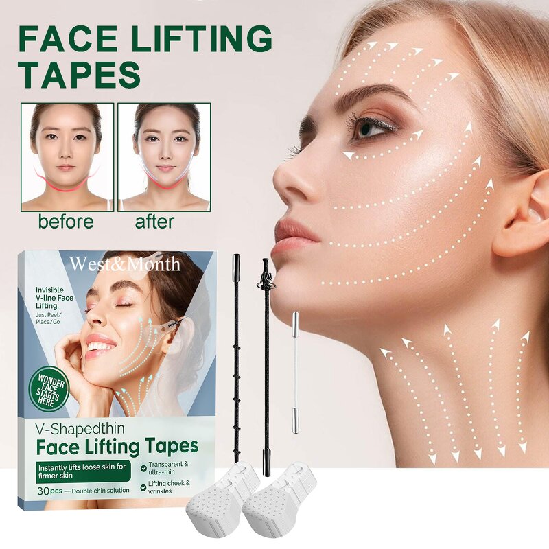 Face Lift Tape Manufacturer - West&Month Perthosite Lift Tighten Chin Shape V-face Slimming