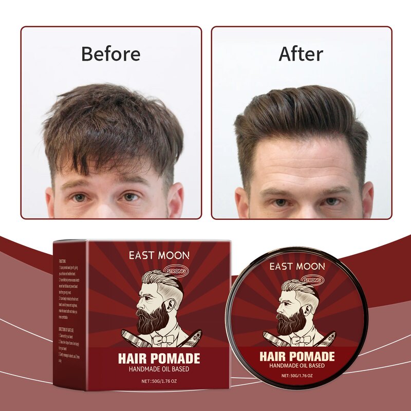 Hair Styling Pomade Manufacturer - Moisturizing Men Styling Oil Styling Leave-In Fluffy Lasting Fresh Matte