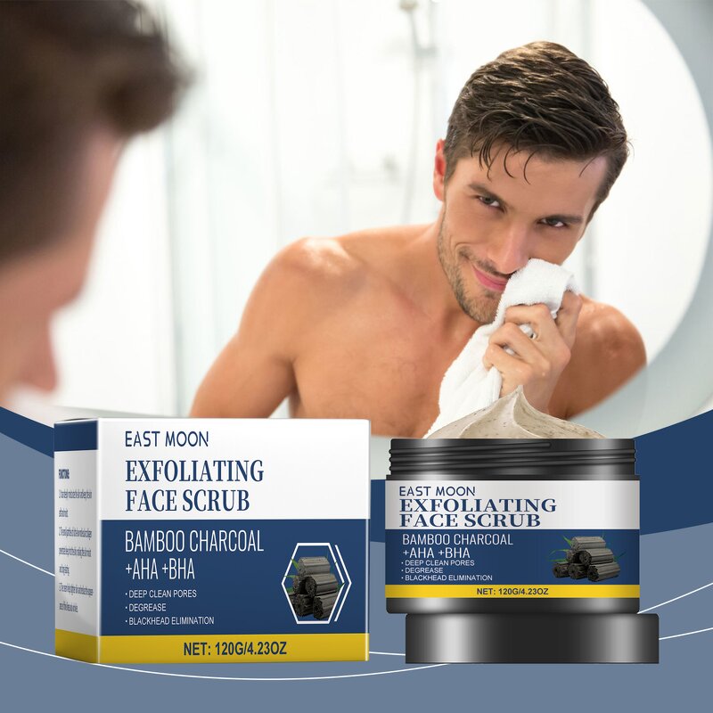 Facial Wash Manufacturer - Natural Organic Charcoal Bamboo Wholesale Private Label Face Wash Muuchstac Ocean Men