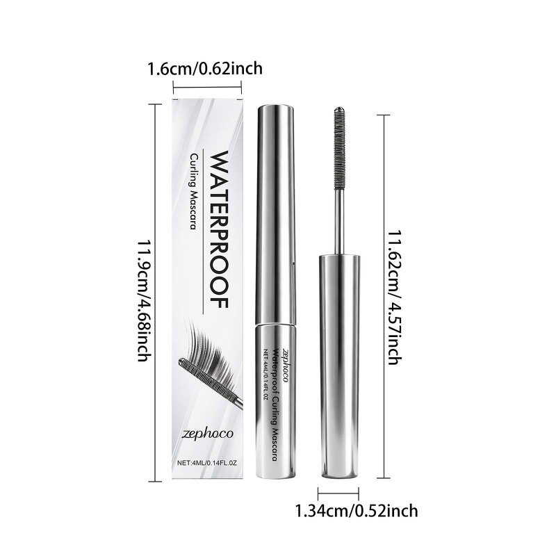 Mascara Manufacturer - Direct Sales Steel Pipe Long Curling Microcurved Organic Waterproof Lengthening Sports Metal