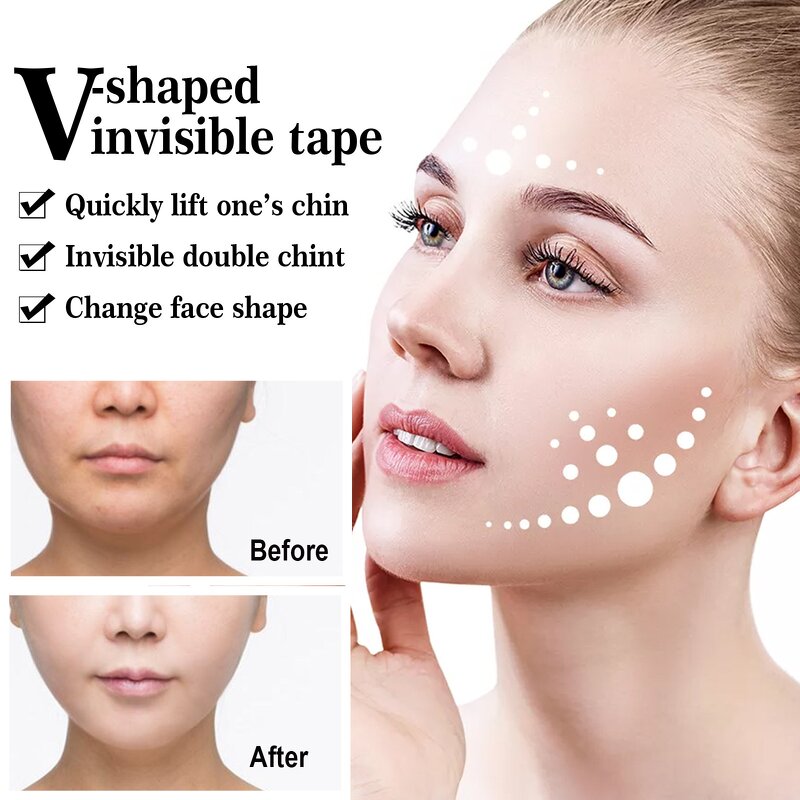 Face Lift Tape Manufacturer - EELHOE 60pcs Invisible Lift Tighten Chin Face V-shaped Slimming