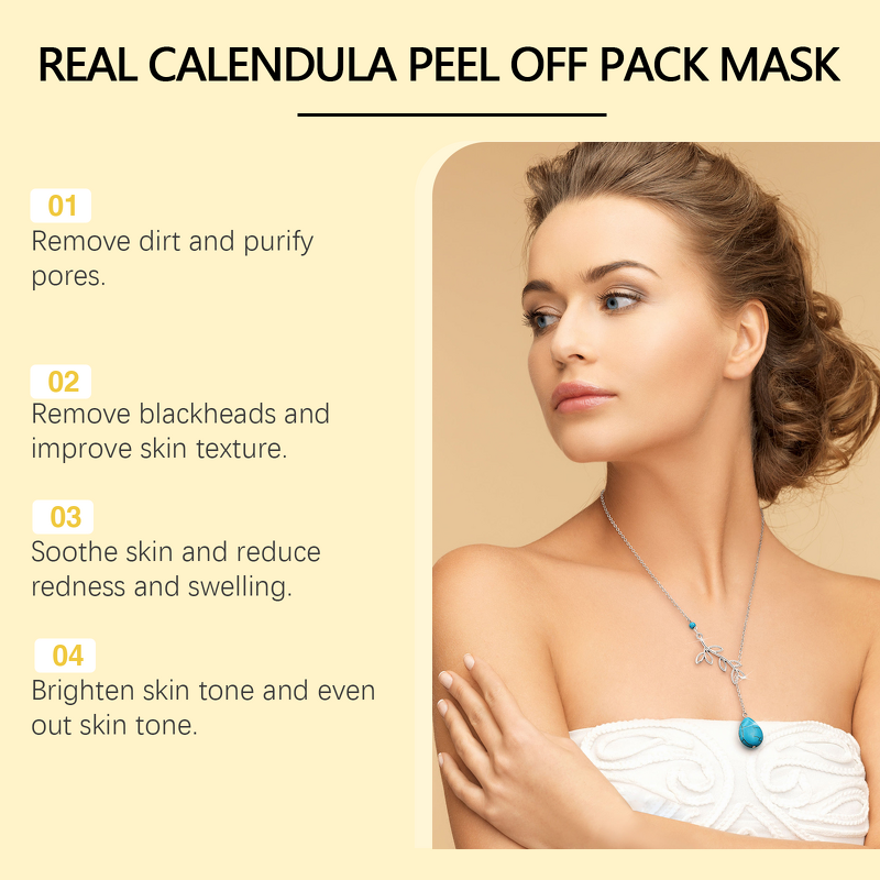 Peel Mask Manufacturer - Hoygi Natural Herb Calendula Pore Blackhead Peel Moisturizing Fine Pores Gentle Cleaning