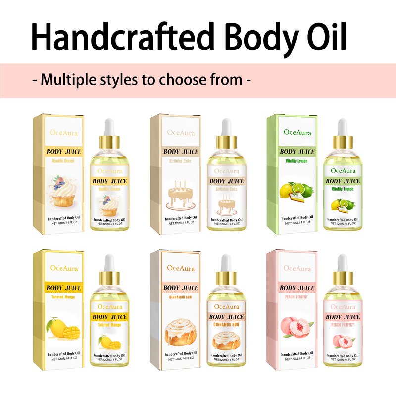 Body Massage Oil Manufacturer - Hot Selling 6 Kinds of Fragrance Essence Oil Moisturizing Nourishing Brightening Juice