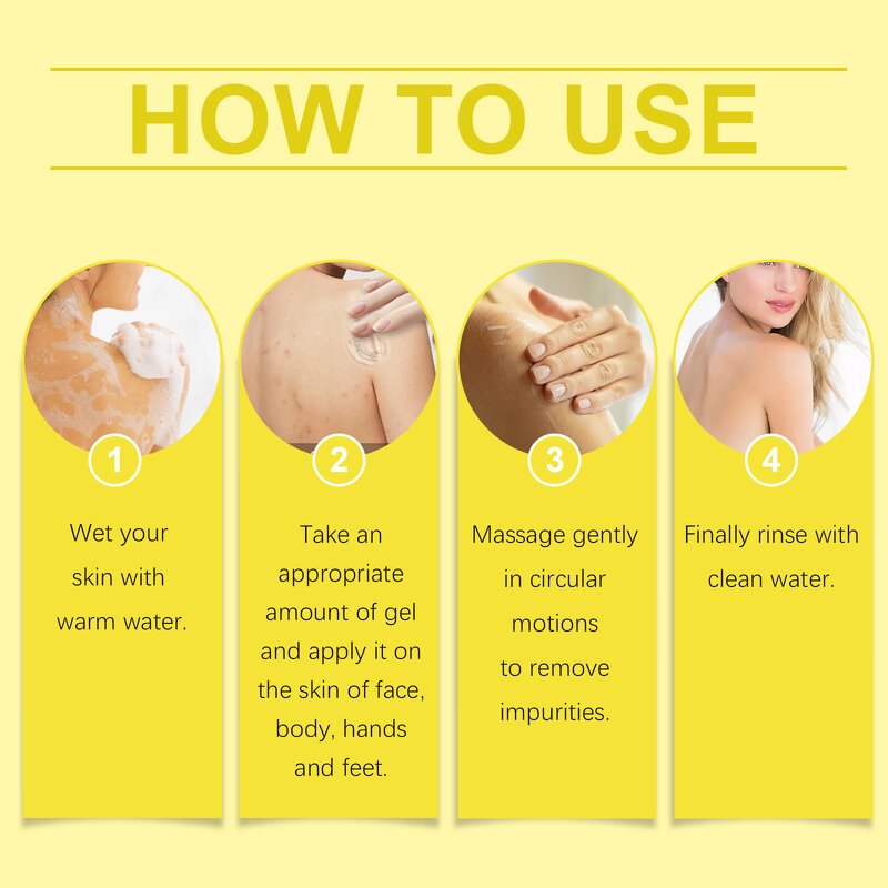 Exfoliating Gel Manufacturer - Lemon Gentle Cleansing Face Body Skin Moisturizing Refreshing Exfoliating Peeling