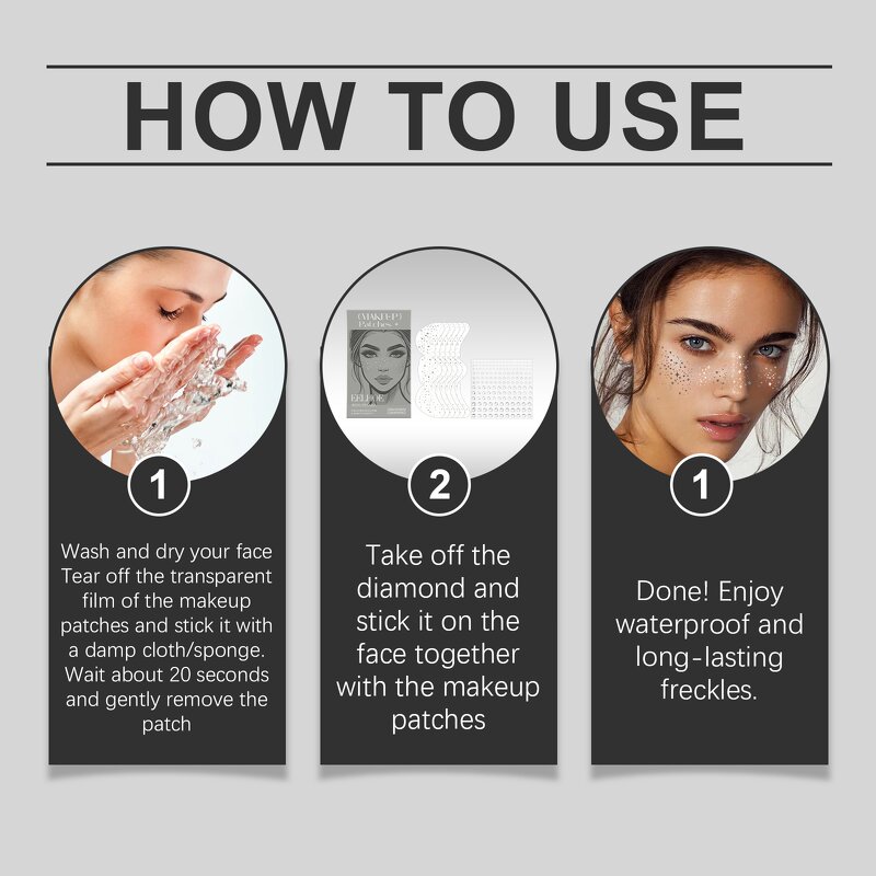 Tattoo Sticker Manufacturer - Eelhope Glitter Spot Day-to-day Glamour Nature Freckle Makeup Sticker