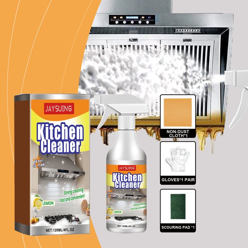 Kitchen Cleaner Manufacturer - JAYSUING Kitchen Bubble Multifunctional Rust Remover Home Dirt Oil Descaling Detergent Foam
