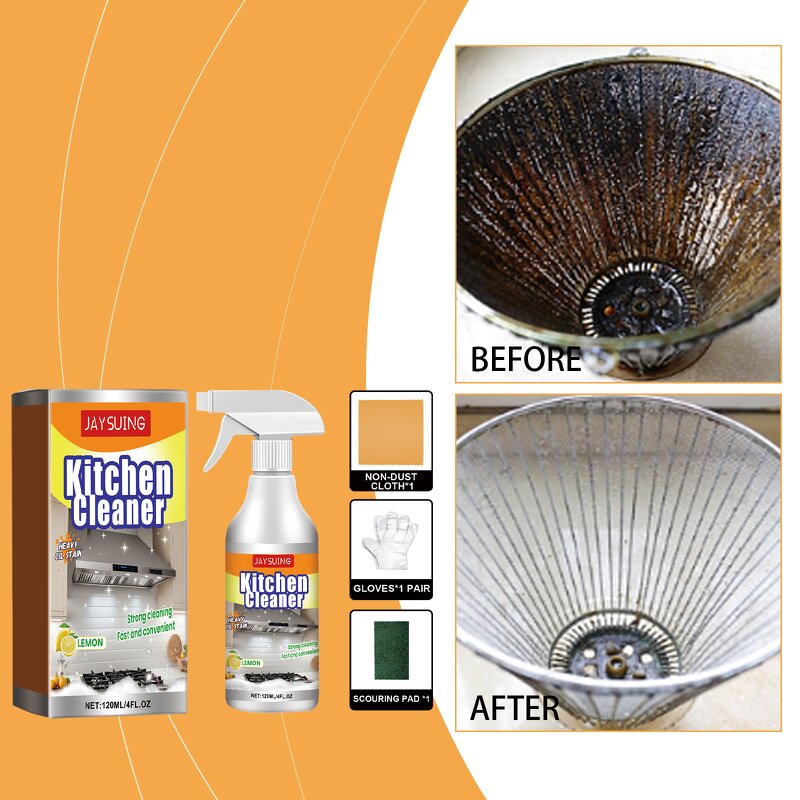 Kitchen Cleaner Manufacturer - JAYSUING Kitchen Bubble Multifunctional Rust Remover Home Dirt Oil Descaling Detergent Foam