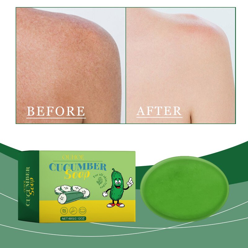 Cleansing Soap Manufacturer - Wholesale Custom Best Fruity Cucumber Clean Oil Control Anti-mite Bath Fresh Cleaning