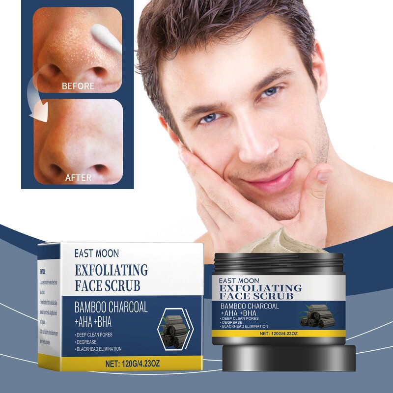 Facial Wash Manufacturer - Natural Organic Charcoal Bamboo Wholesale Private Label Face Wash Muuchstac Ocean Men