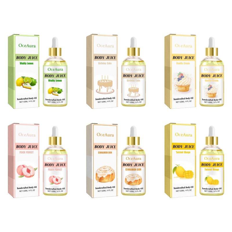 Body Massage Oil Manufacturer - Hot Selling 6 Kinds of Fragrance Essence Oil Moisturizing Nourishing Brightening Juice