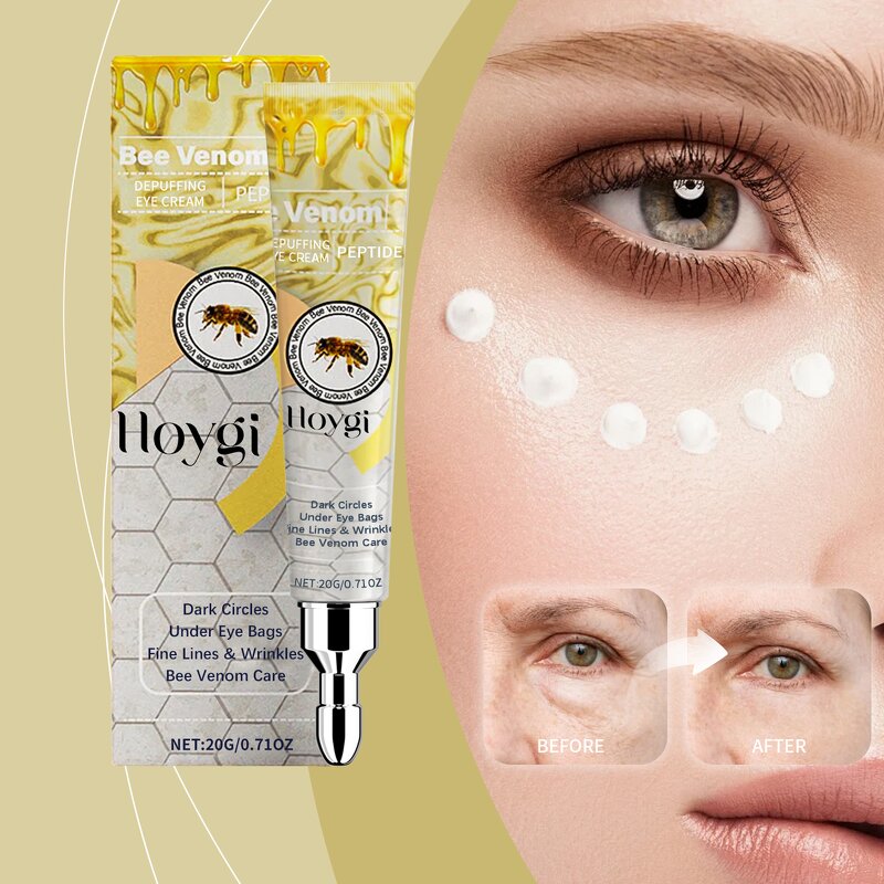 Eye Cream Manufacturer - Brand New Organic Bee Venom Anti-puffiness Moisturize Massage Tube Portable