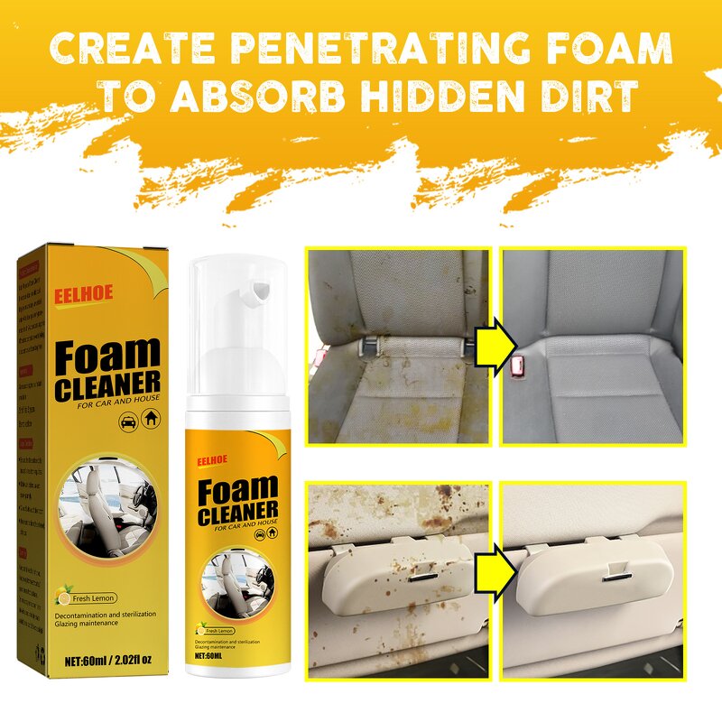 Foam Cleaner Spray Manufacturer - Multi-purpose Anti-Aging Protection Car Interior Home Cleaning Spray