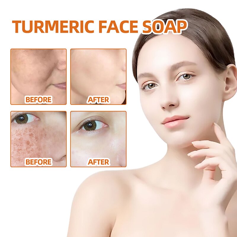 Turmeric Soap Manufacturer - New Arrival Natural Organic Face Cleansing Body Face Hand OEM Reduce Acne Handmade