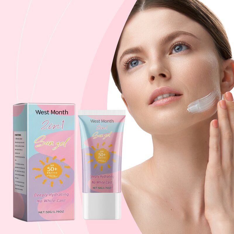 Body Sunscreen Cream Manufacturer - 2 in 1 Lotion Anti-ultraviolet Refreshing SPF 50 Organic Whitening Waterproof Custom