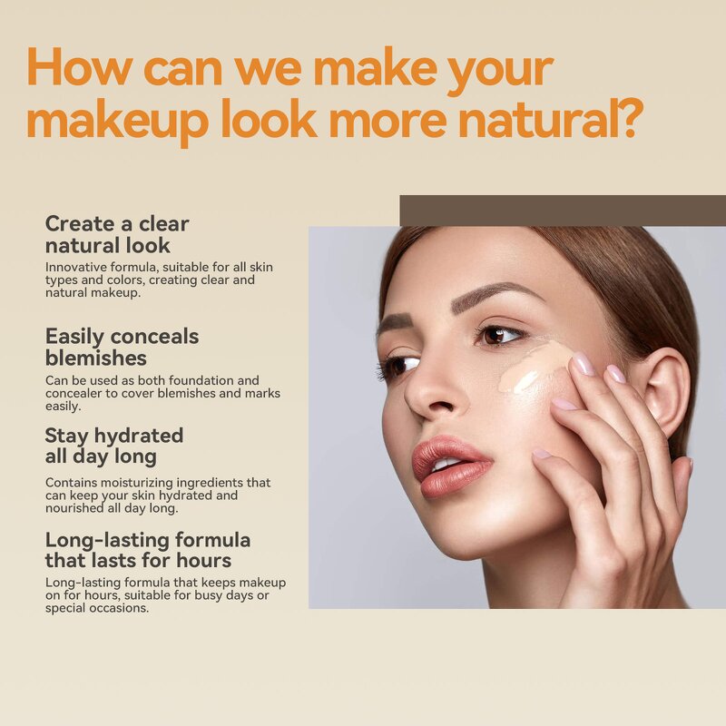 Primer Foundation Manufacturer - Moisturizing Light Custom Packaging Beauty Cosmetics Makeup Female Sunscreen