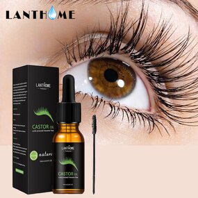 Eyelash Growth Oil Manufacturer - Custom Private Label Eyelashes Eyebrows Growth Essential Oil Refined Castor Oil Organic