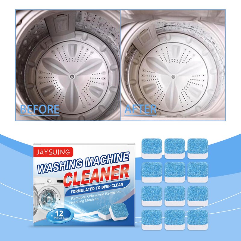 Dishwasher Cleaner Manufacturer - High Foam Powerful Factory 3 in 1 OEM Washing Machine Effervescent Tablets