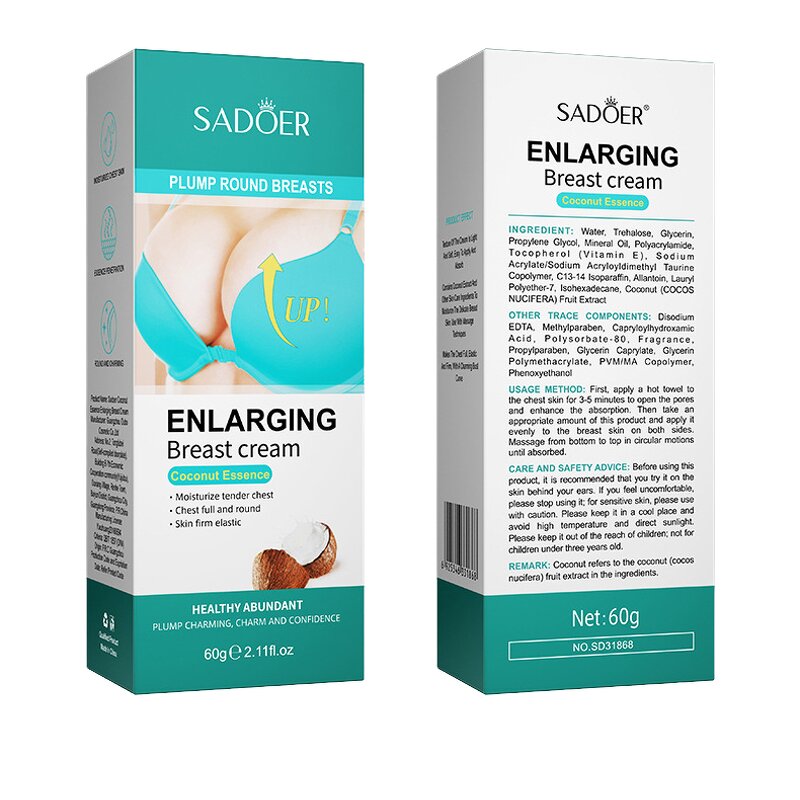 Breast Cream Manufacturer - Herbal Chest Butt Enhancement Essential Oil Infused Massage Increase Elasticity Collagen Anti-Sagging