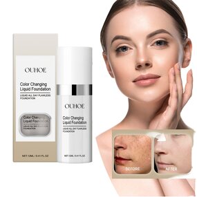 Foundation Cream Manufacturer - Ouhoe Color Changing Concealer Anti-sweat Makeup Long-lasting Moisturizing Waterproof Dark Sunscreen