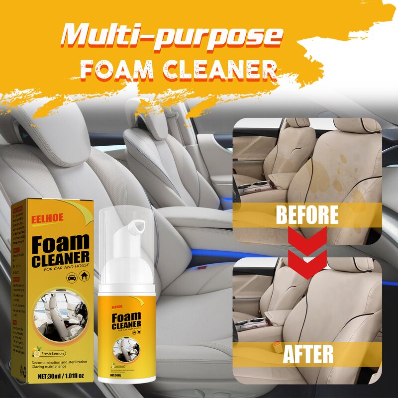 Foam Cleaner Spray Manufacturer - Multi-purpose Anti-Aging Protection Car Interior Home Cleaning Spray